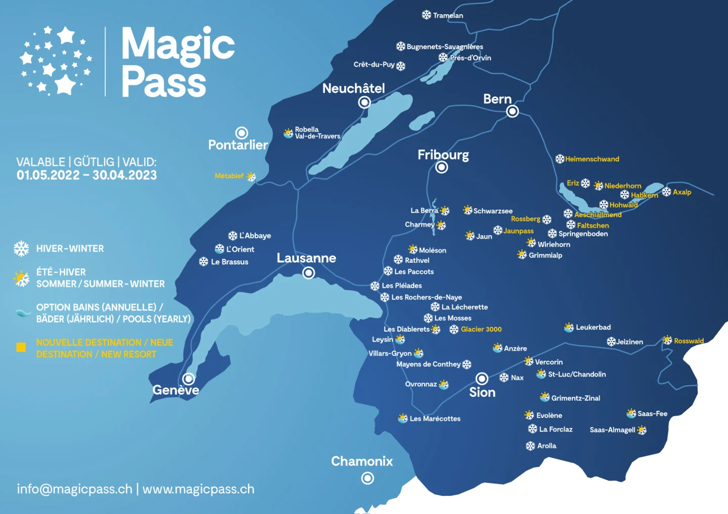 MagicPass teilnehmende Partner Karte